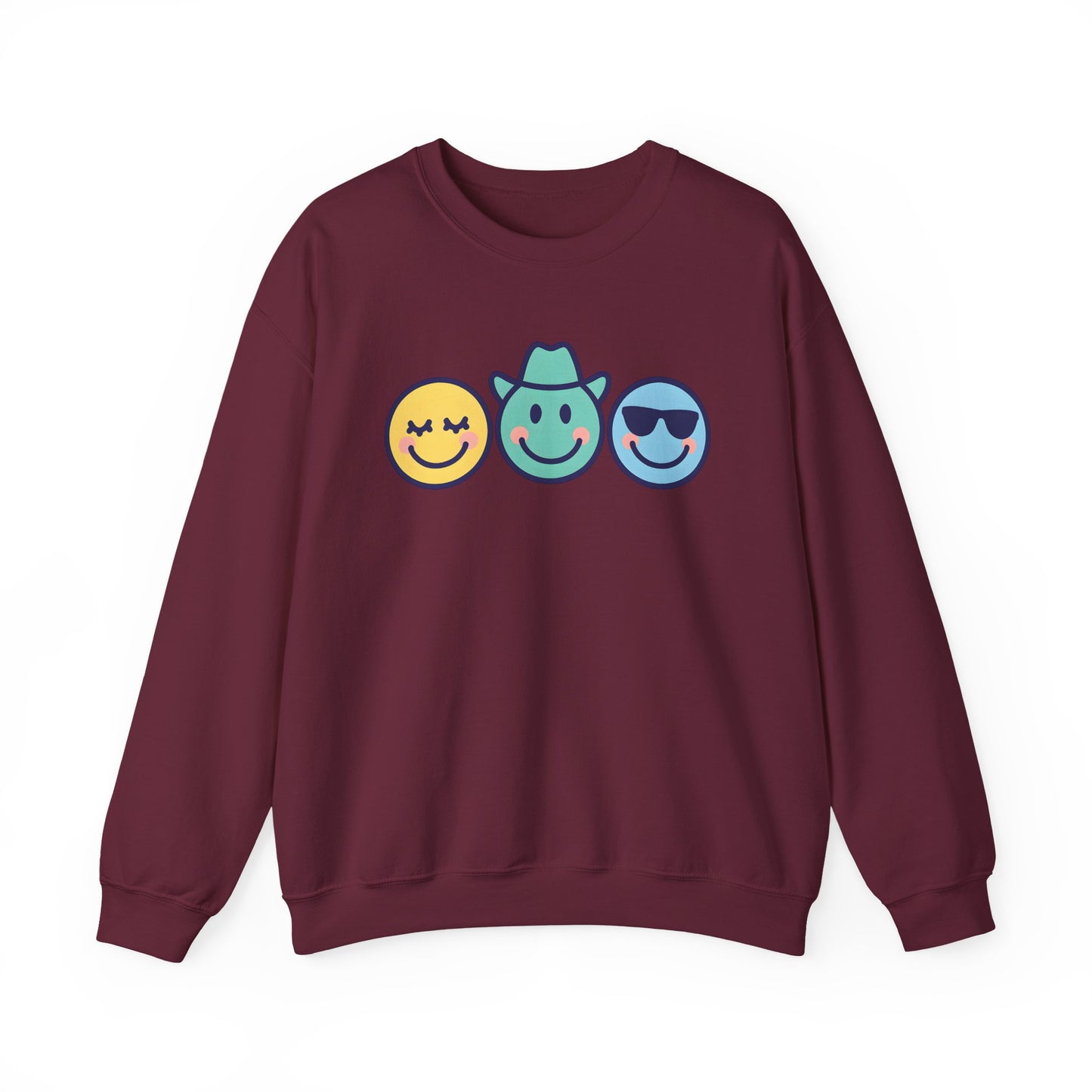 Cheerful Smiley Face Sweatshirt