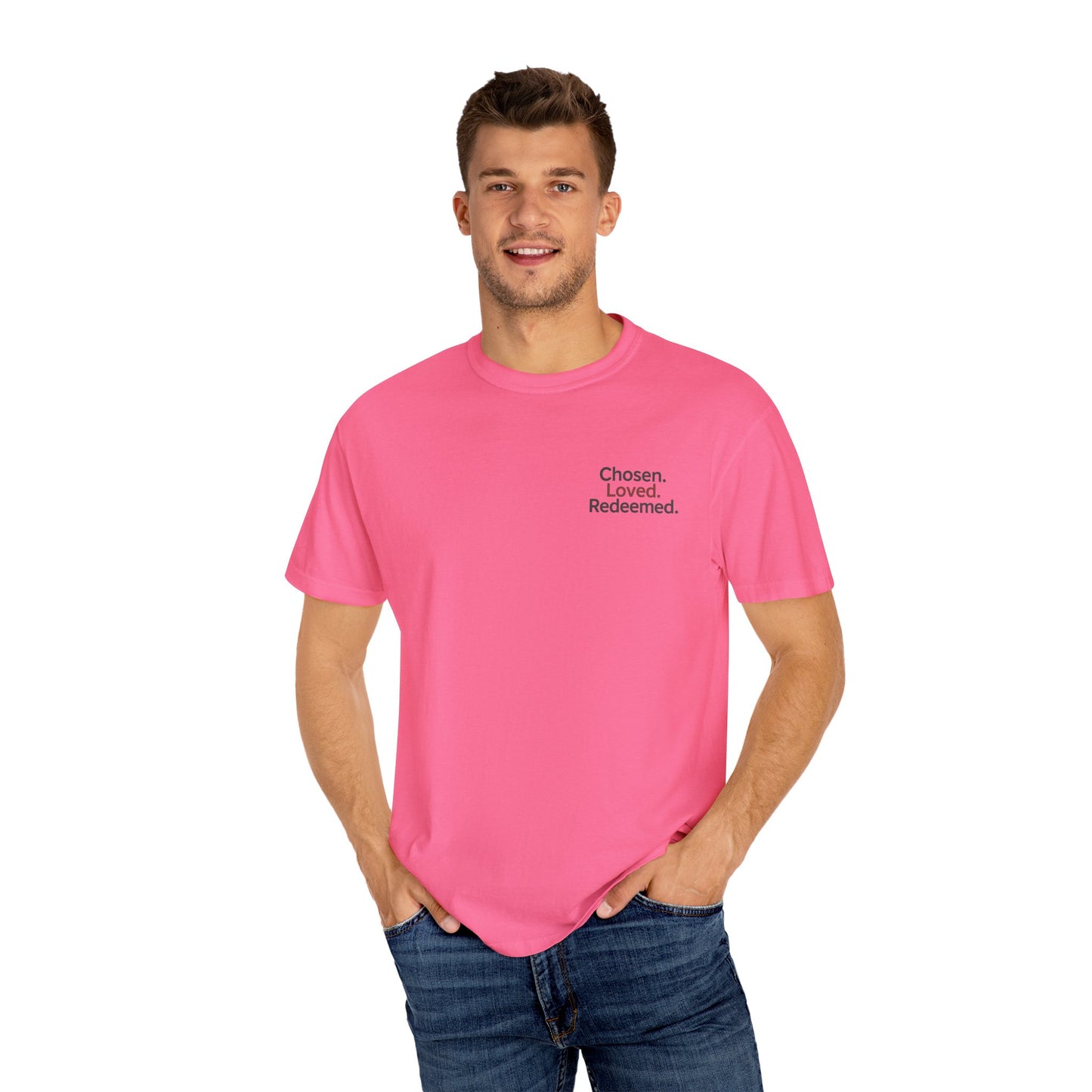 Faith-Inspired Unisex T-Shirt, Chosen Loved Redeemed Shirt
