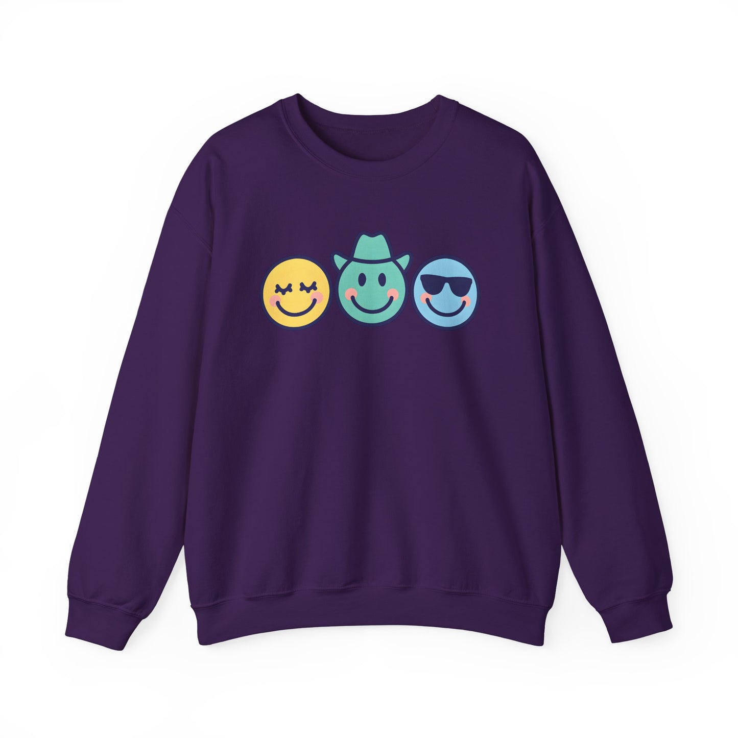 Cheerful Smiley Face Sweatshirt