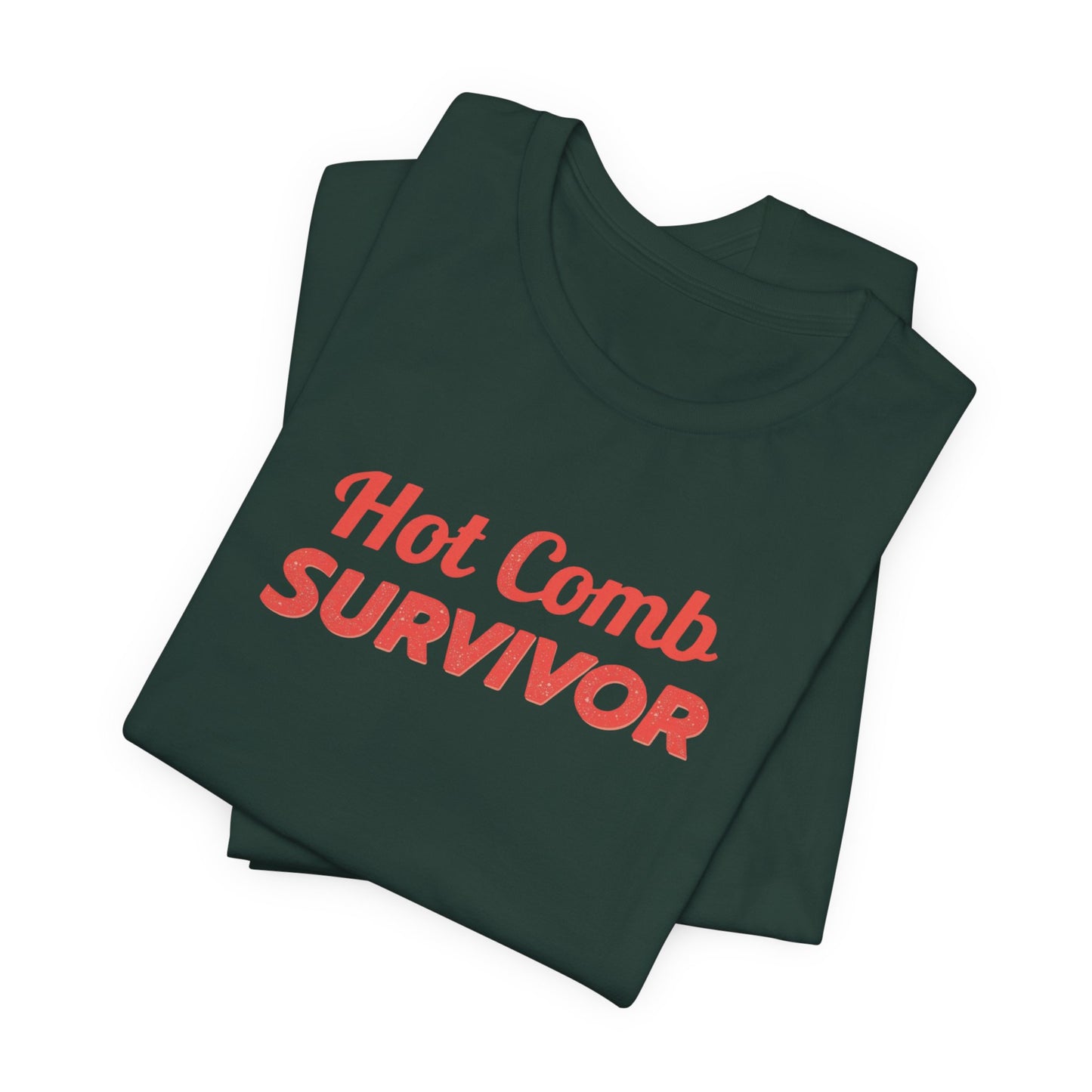 Hot Comb Survivor Tee, Hair Care Humor Gift