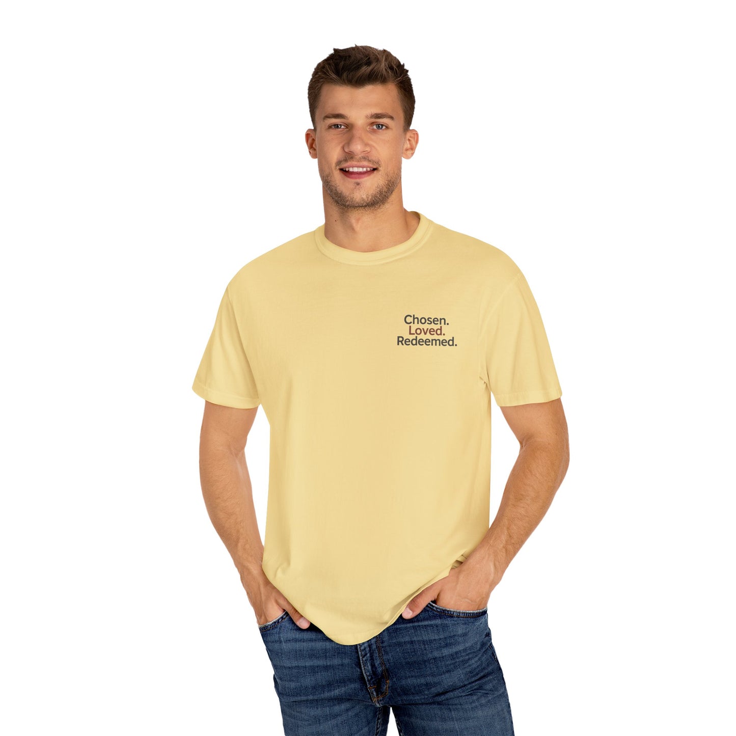 Faith-Inspired Unisex T-Shirt, Chosen Loved Redeemed Shirt