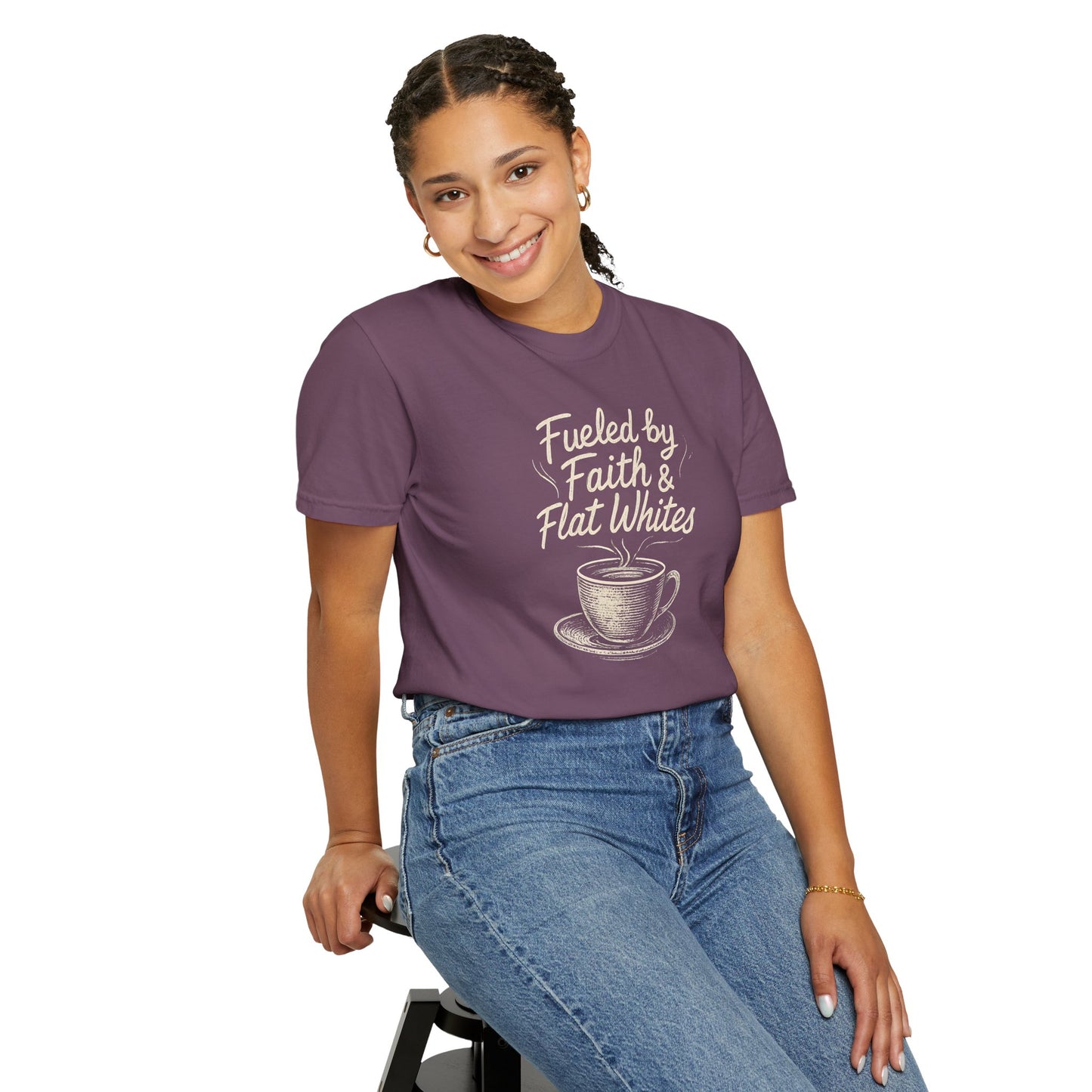 Coffee Lovers Unisex T-Shirt - Fueled by Faith & Flat Whites