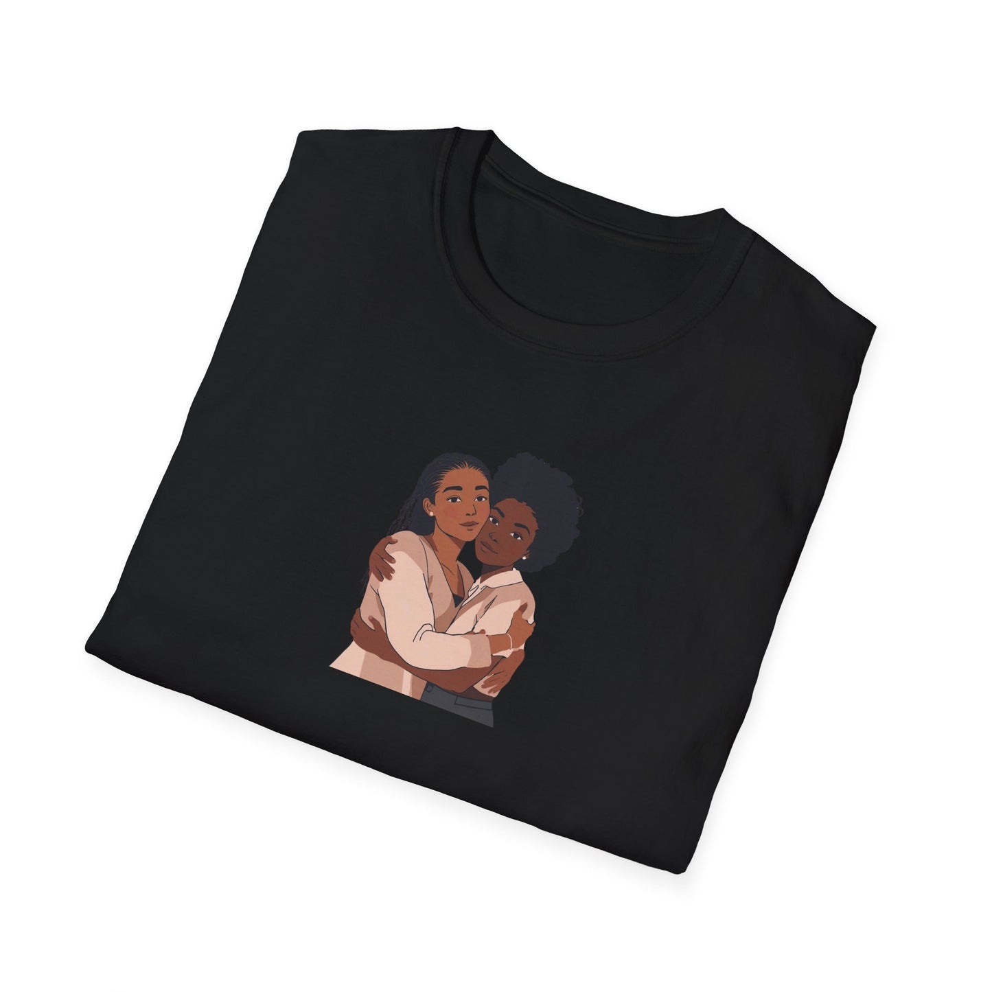 Embrace Love Friendship Tees, Black Sisterhood T-shirt