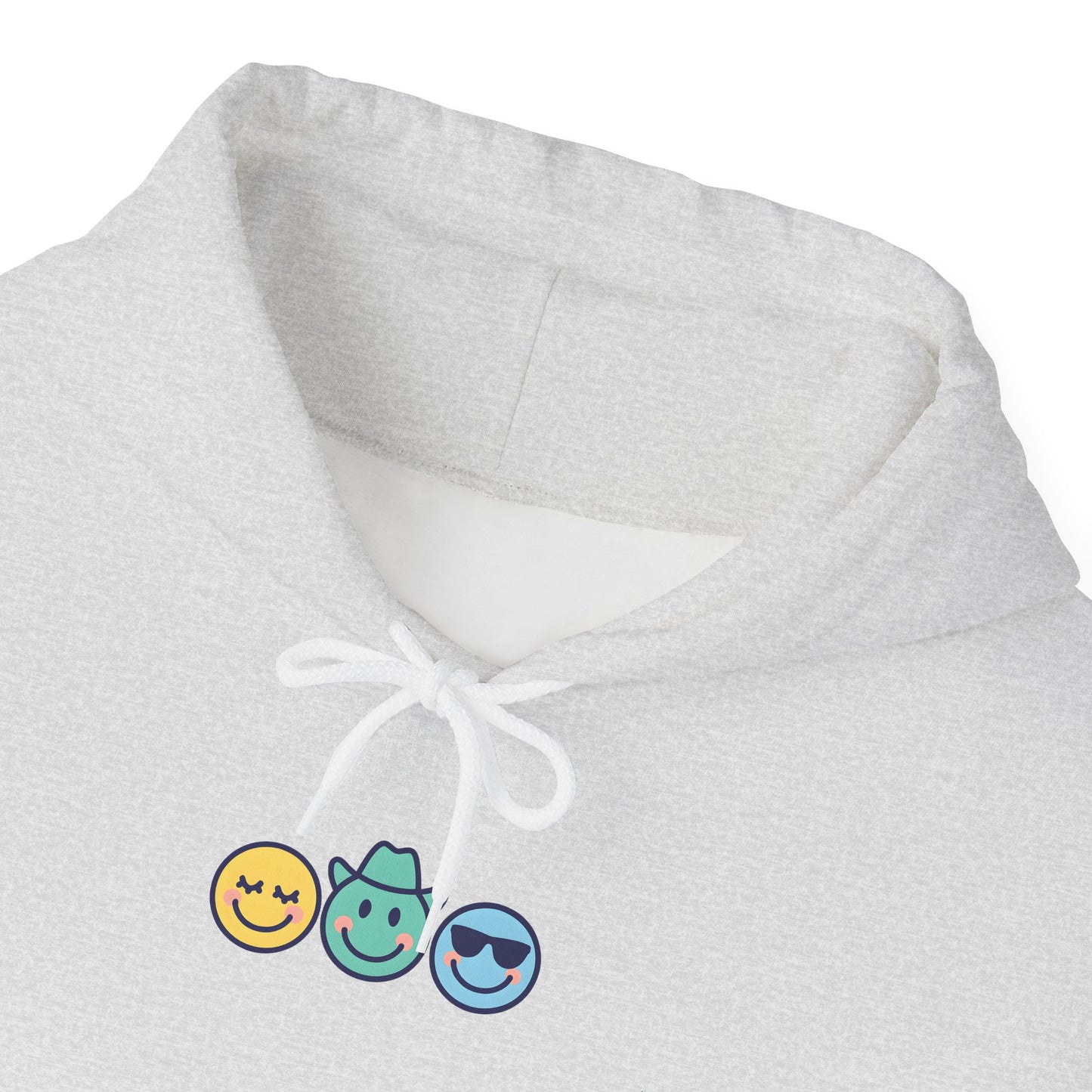 Chill Vibes Hoodie: Unisex Heavy Blend Sweatshirt with Fun Emoji Design