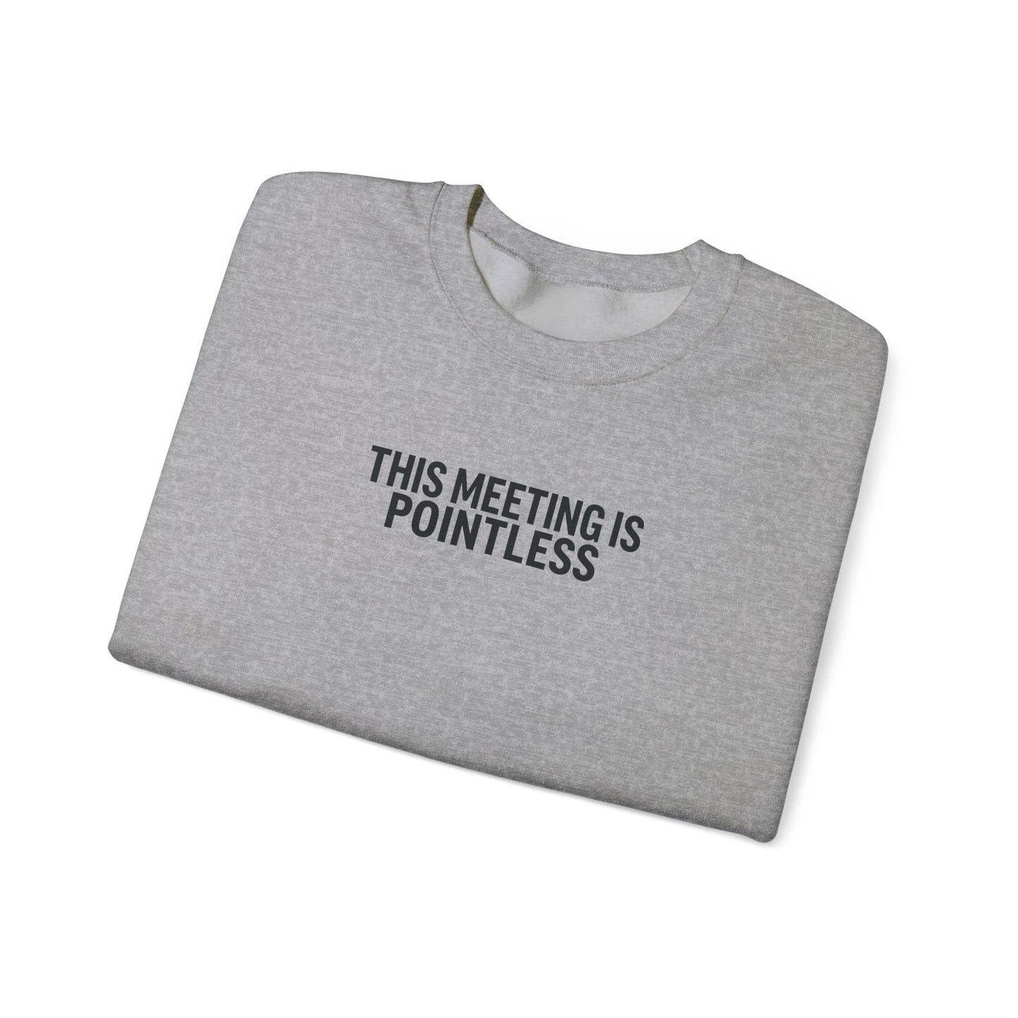 Funny Crewneck Sweatshirt - This Meeting Is Pointless
