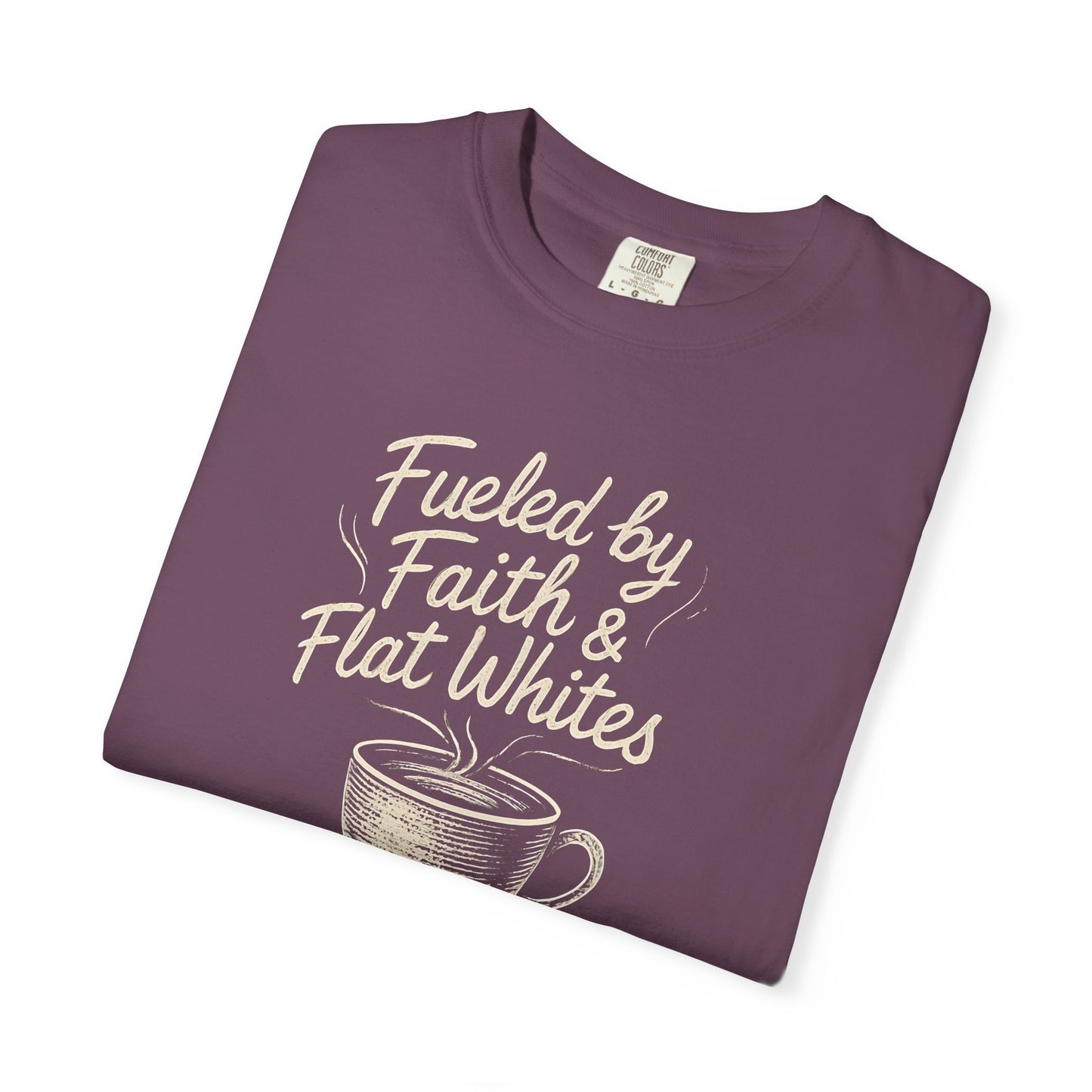 Coffee Lovers Unisex T-Shirt - Fueled by Faith & Flat Whites