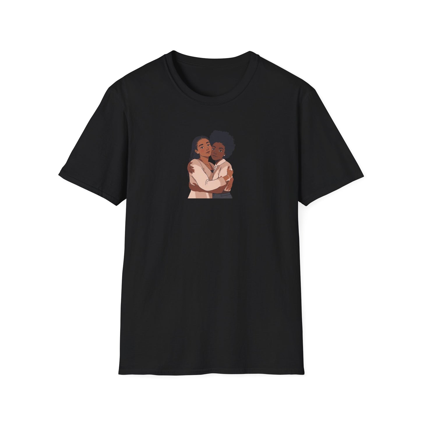 Embrace Love Friendship Tees, Black Sisterhood T-shirt