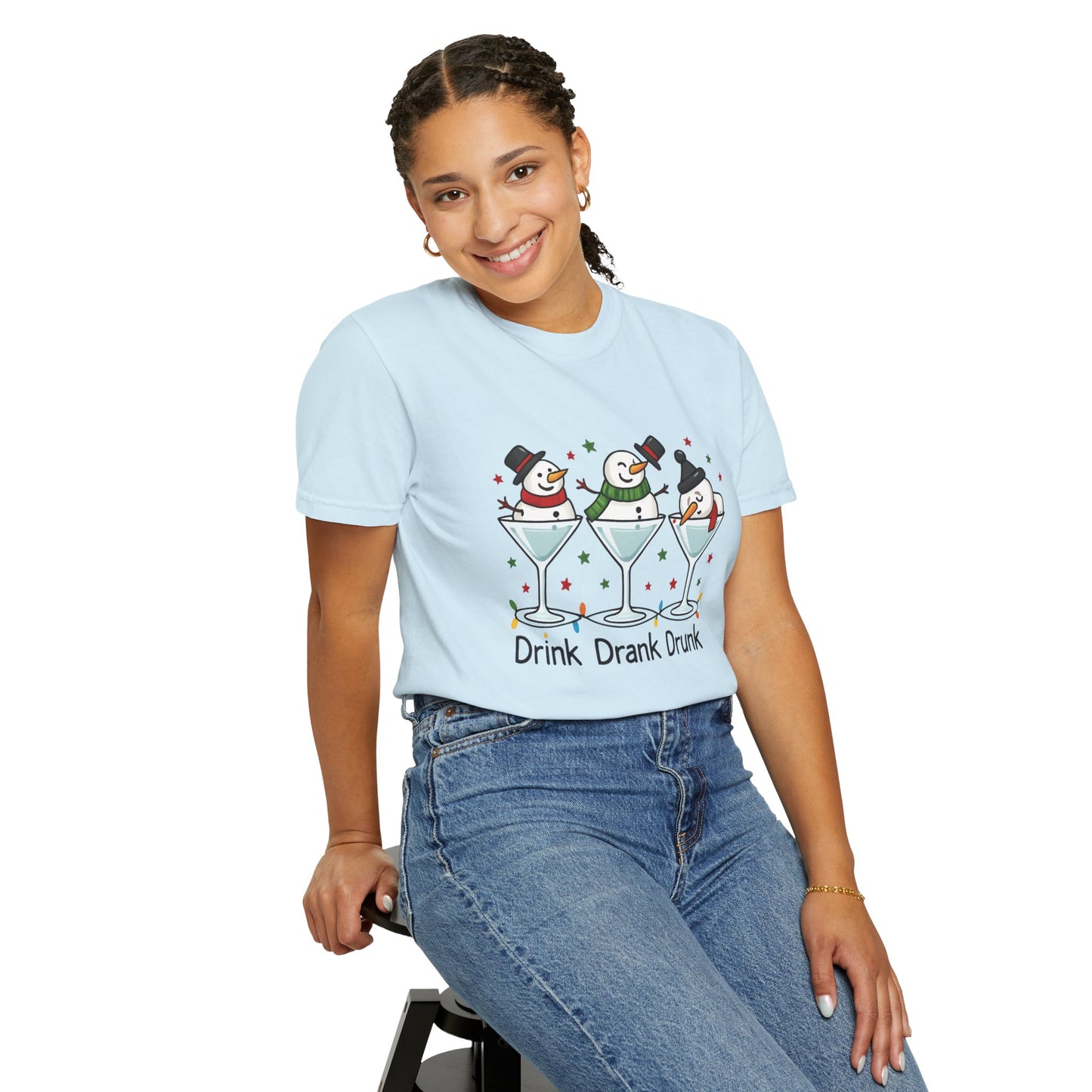 Drink Drank Drunk Holiday T-Shirt