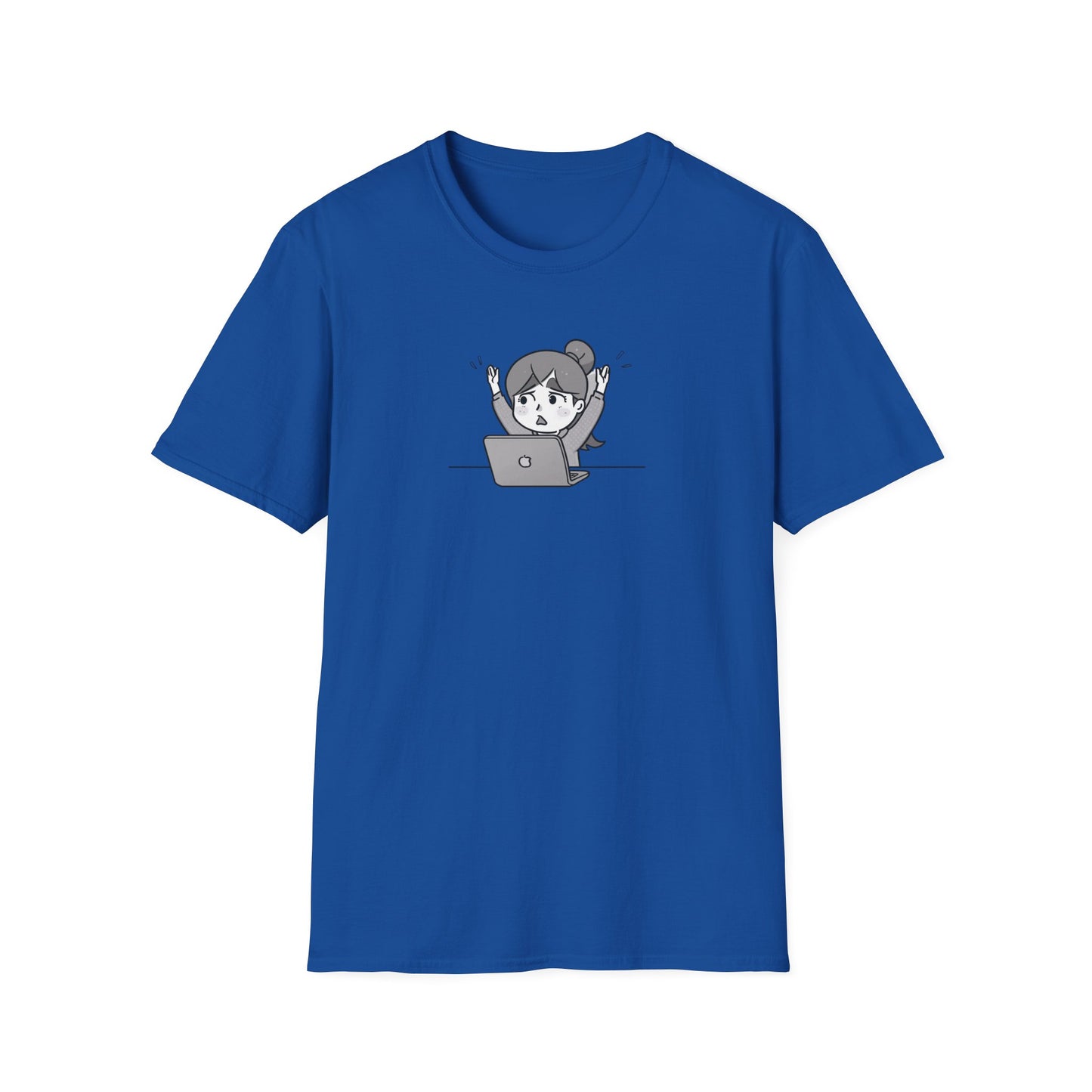 Cheerful Laptop Enthusiast T-Shirt