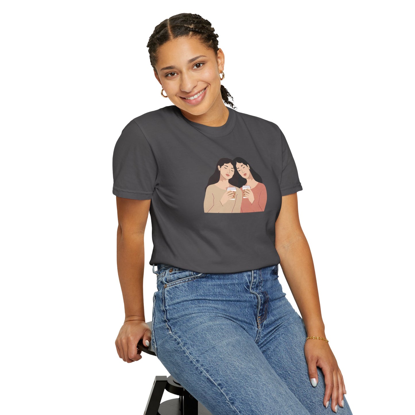 Sisterhood Graphic Tee, Cute Friendship Gift