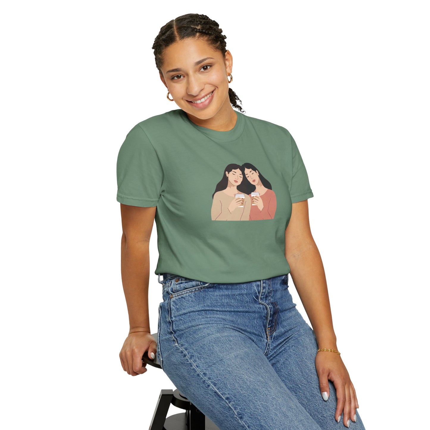 Sisterhood Graphic Tee, Cute Friendship Gift