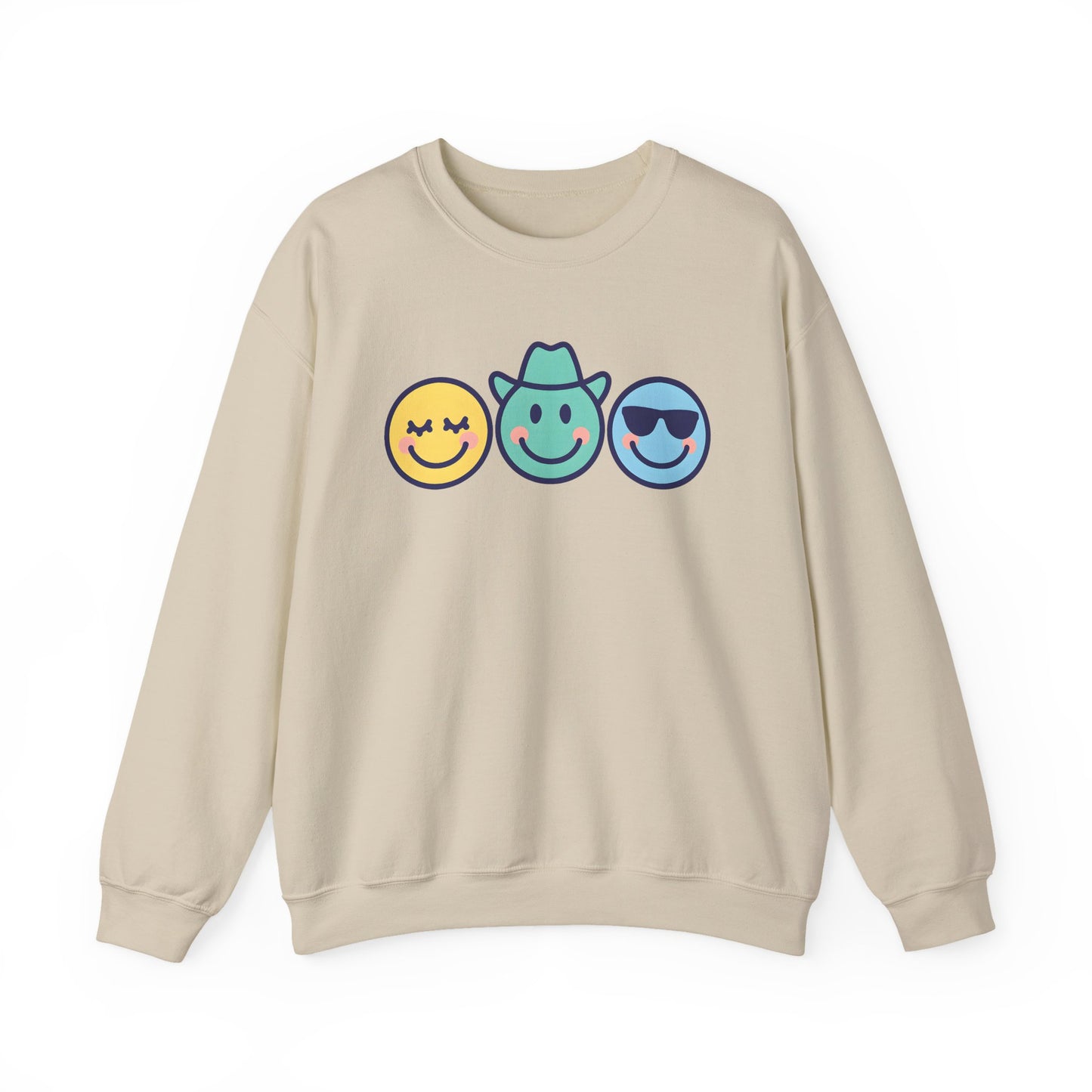Cheerful Smiley Face Sweatshirt