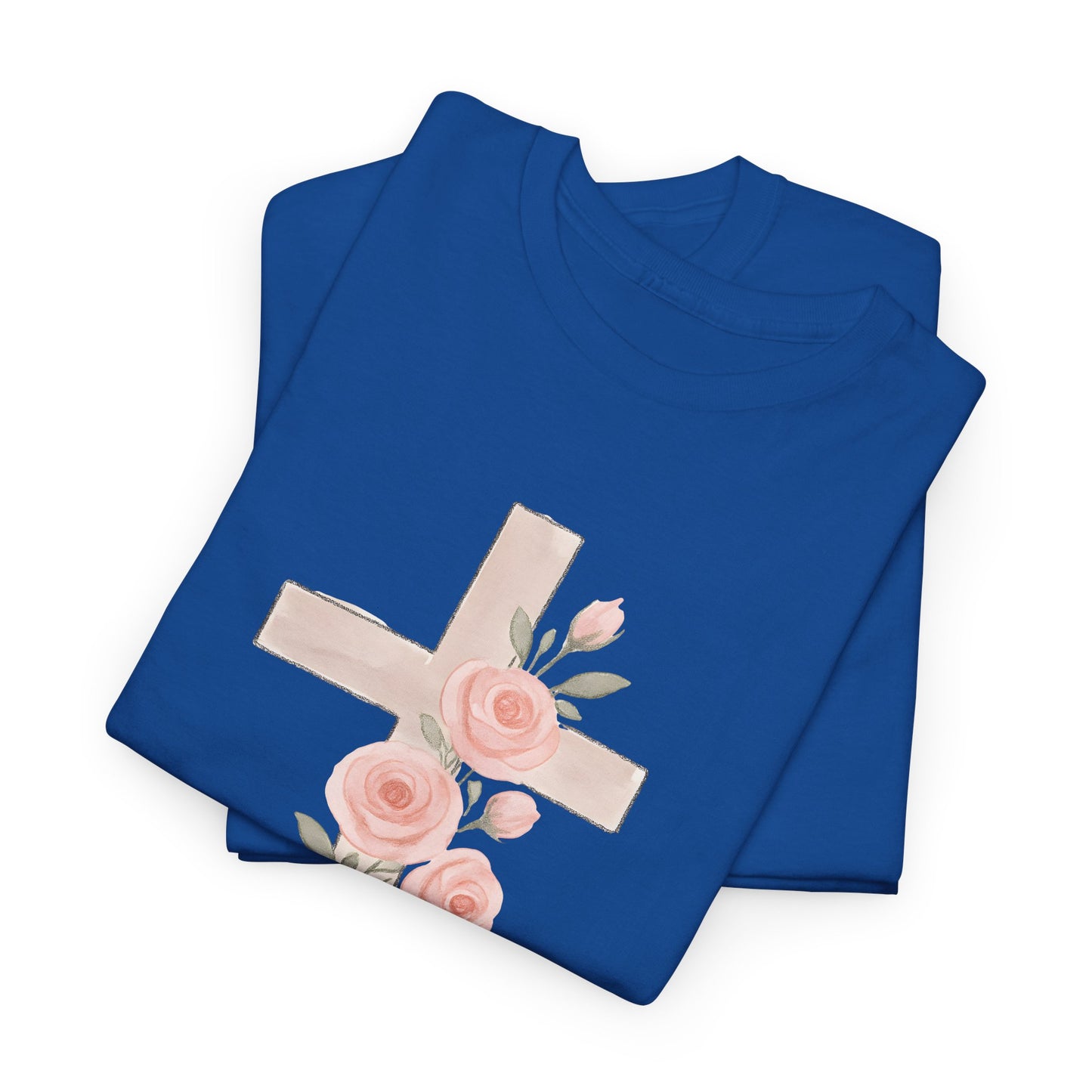 Floral Cross Tee, Christian T-Shirt
