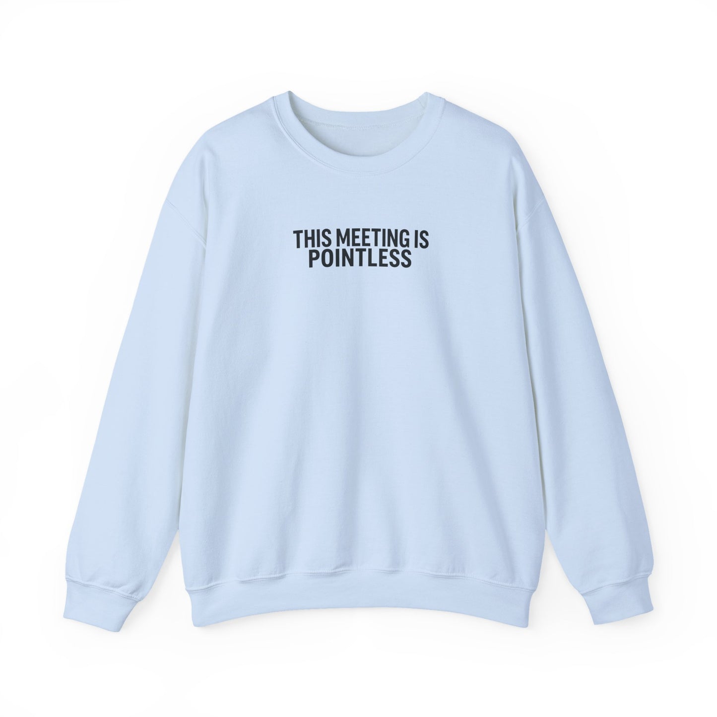 Funny Crewneck Sweatshirt - This Meeting Is Pointless