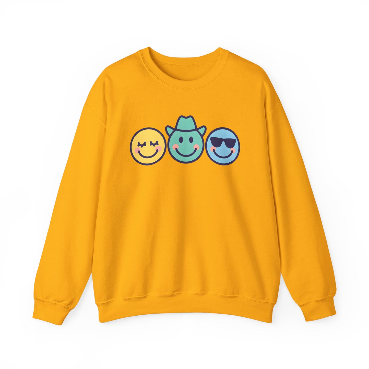 Cheerful Smiley Face Sweatshirt