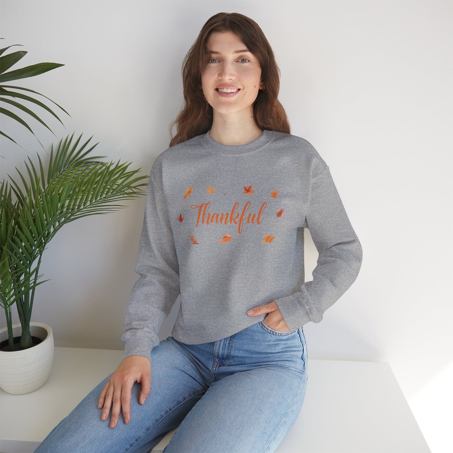 Thankful Crewneck Sweatshirt | Fall Apparel