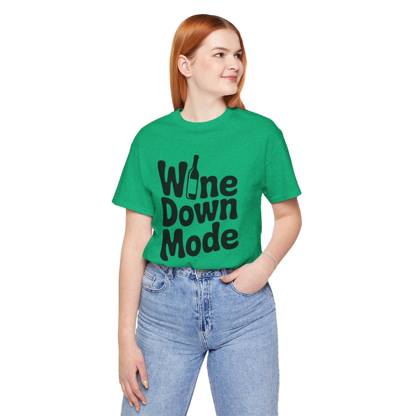 Wine Down Mode Unisex Tee for Wine Lovers