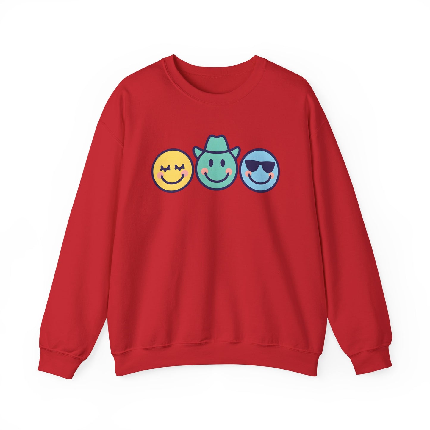 Cheerful Smiley Face Sweatshirt