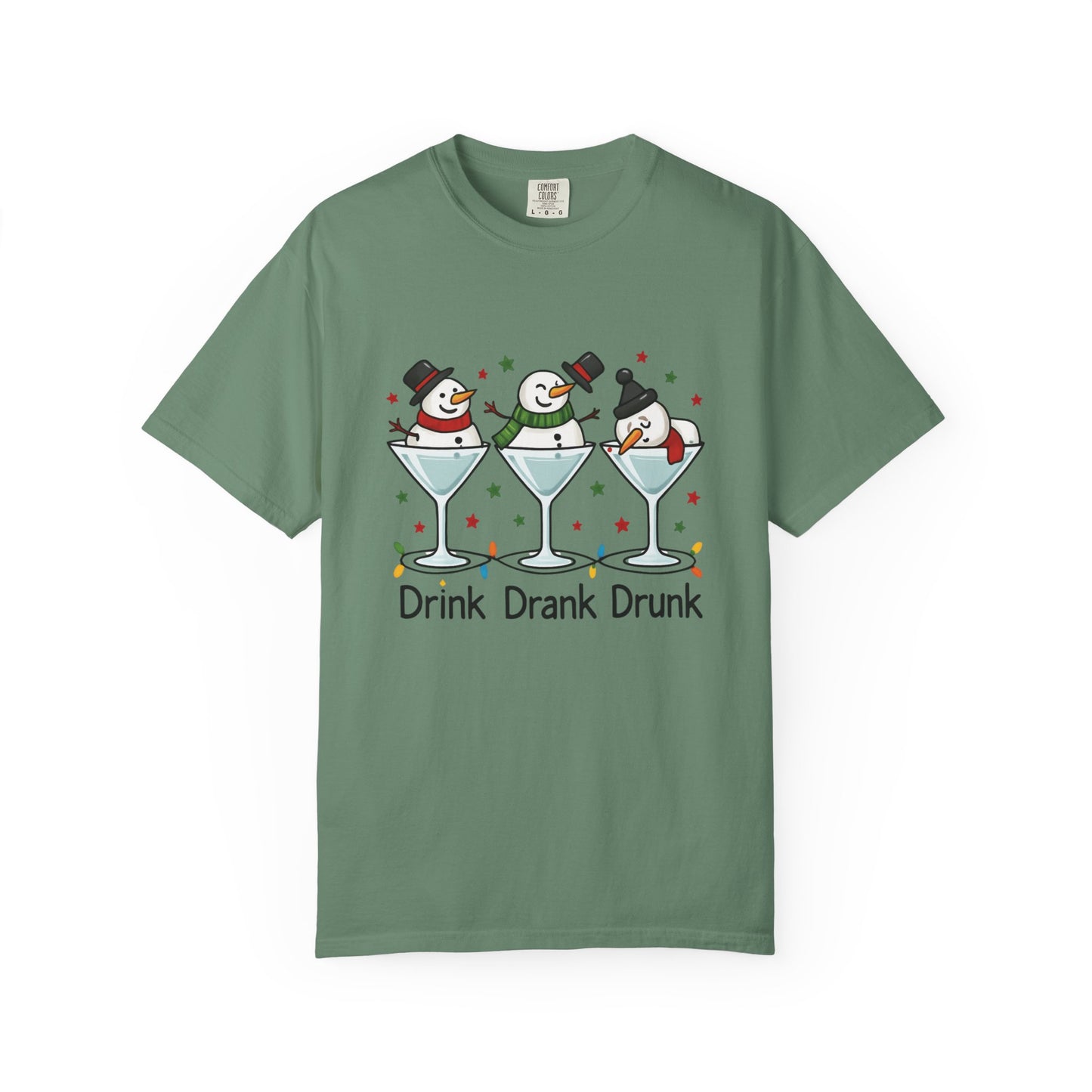 Drink Drank Drunk Holiday T-Shirt