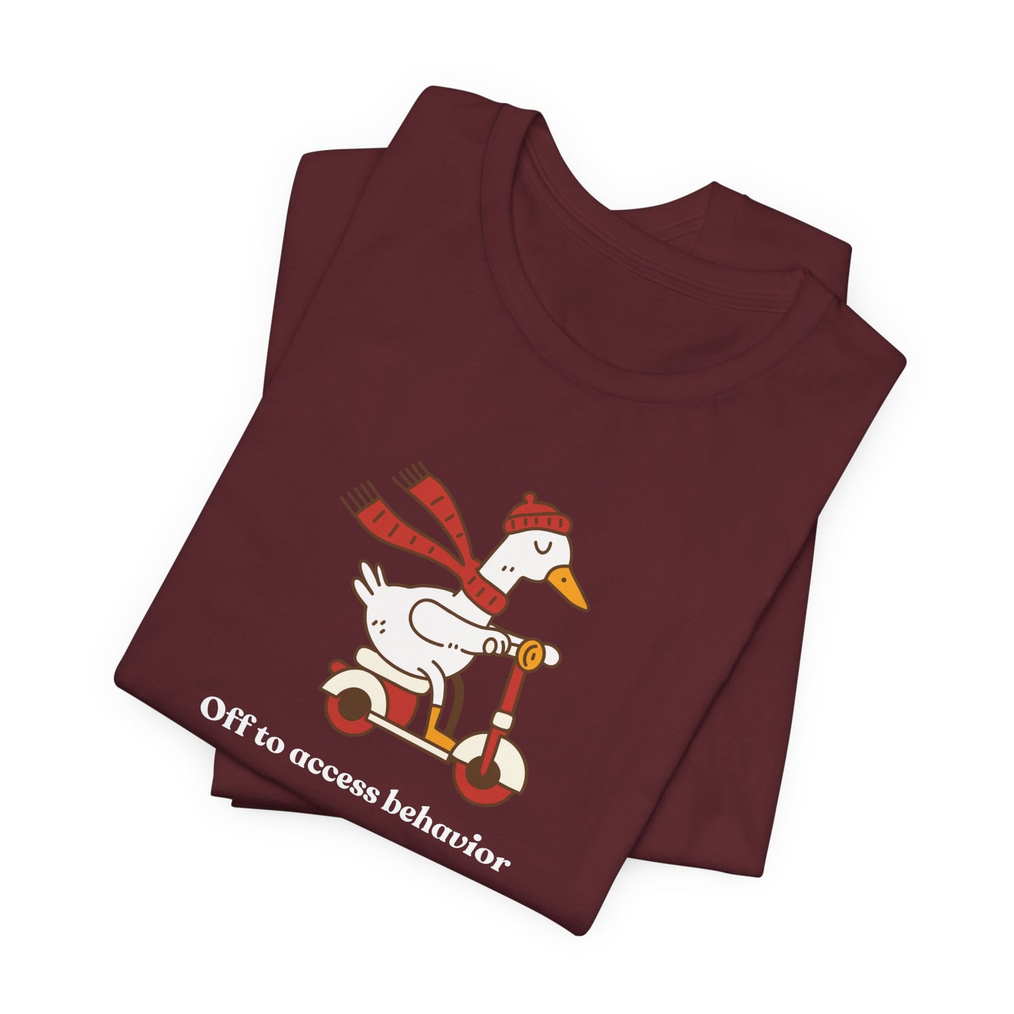 Funny Duck T-Shirt, 'Off to Awesome Behavior' Tee