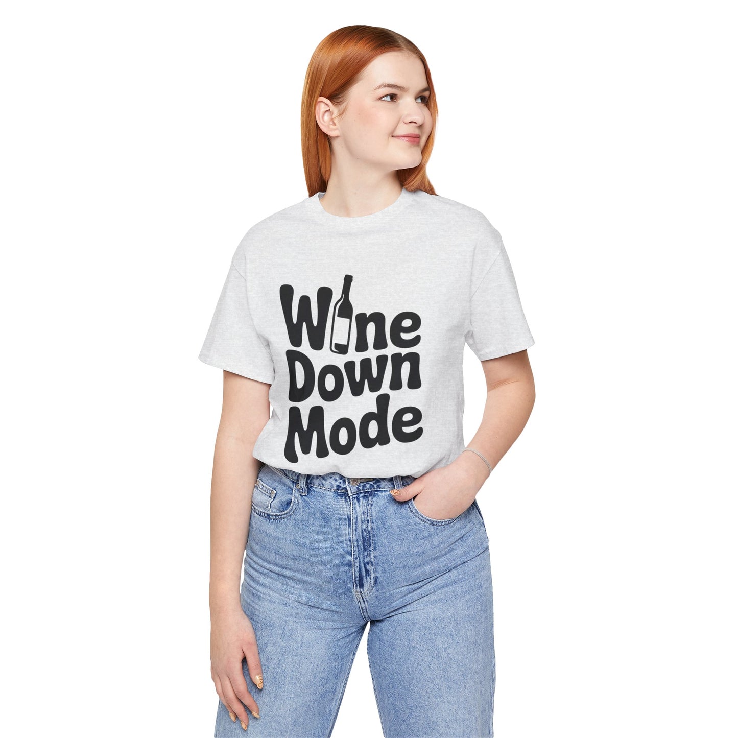 Wine Down Mode Unisex Tee for Wine Lovers