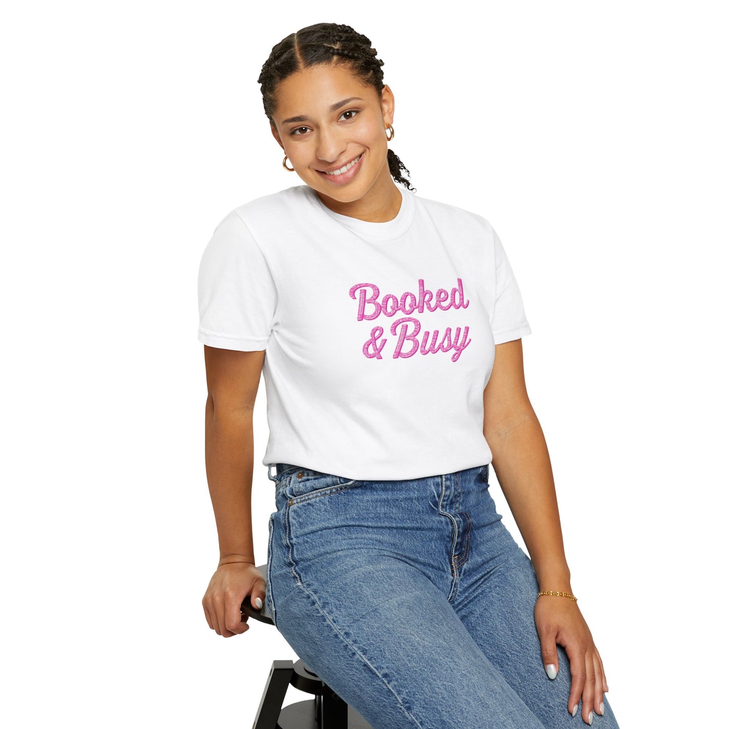 Booked & Busy Garment-Dyed T-Shirt, Entrepreneur Tee