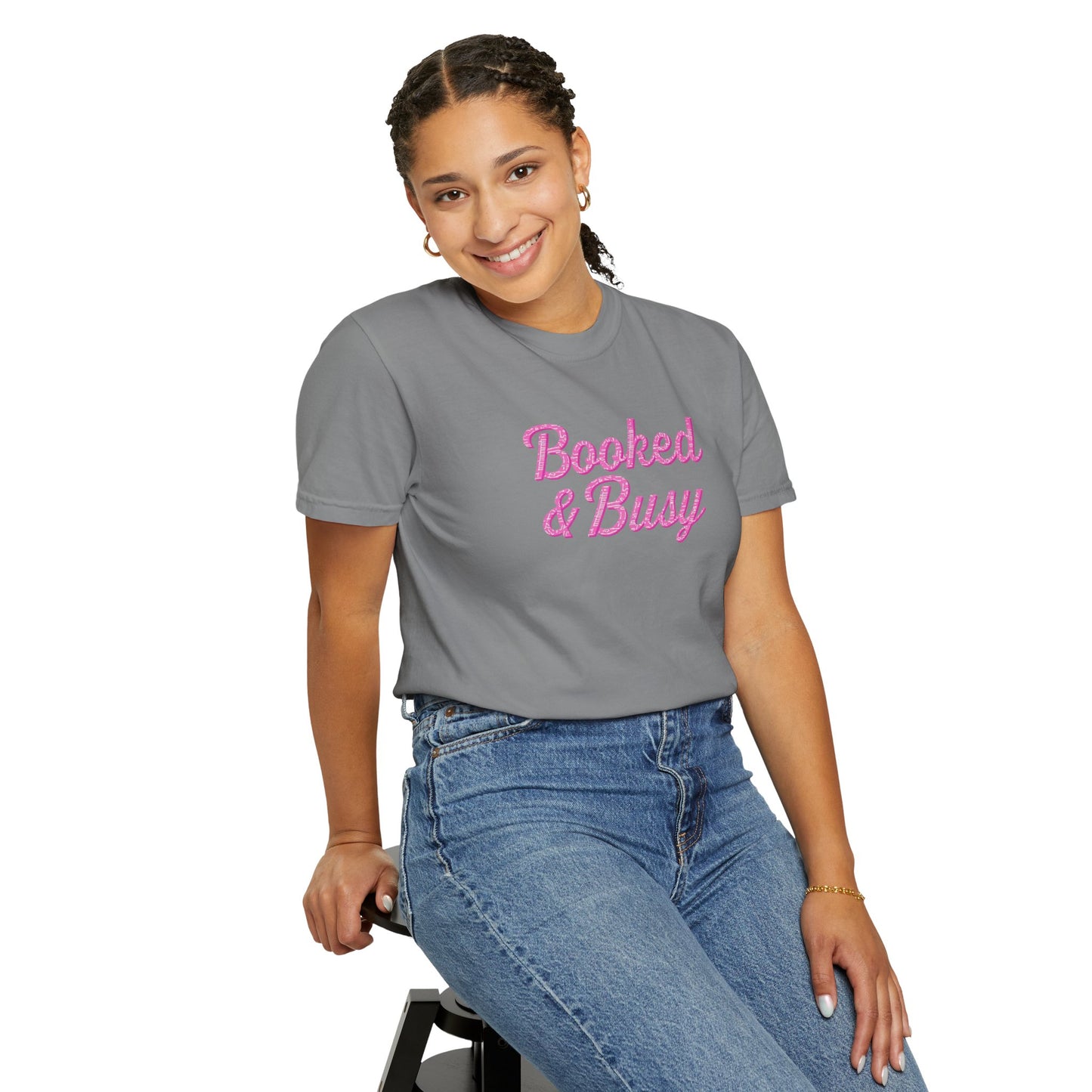 Booked & Busy Garment-Dyed T-Shirt, Entrepreneur Tee