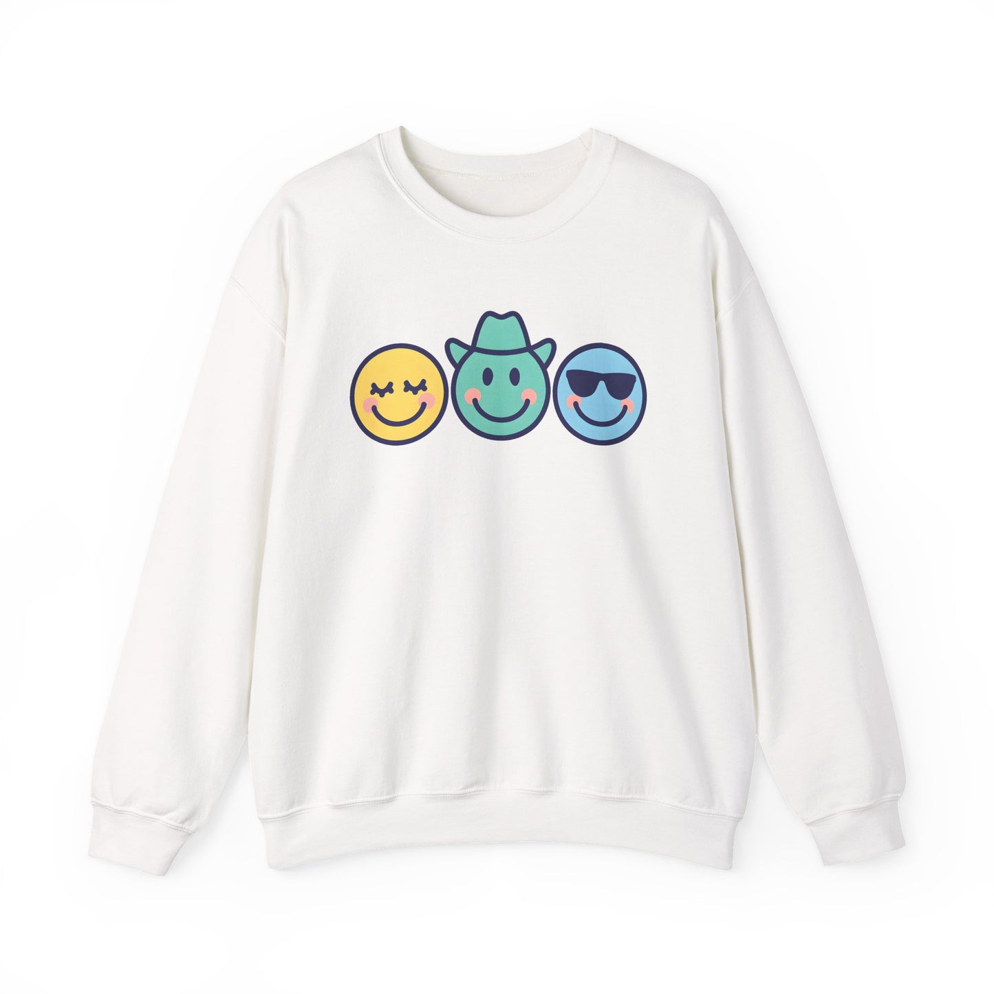 Cheerful Smiley Face Sweatshirt