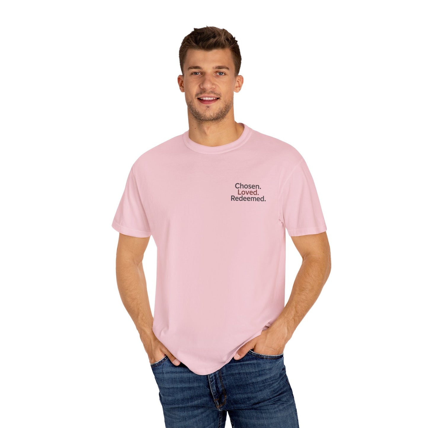 Faith-Inspired Unisex T-Shirt, Chosen Loved Redeemed Shirt