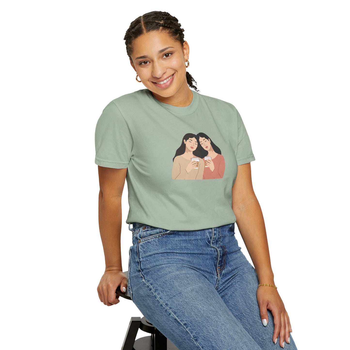 Sisterhood Graphic Tee, Cute Friendship Gift