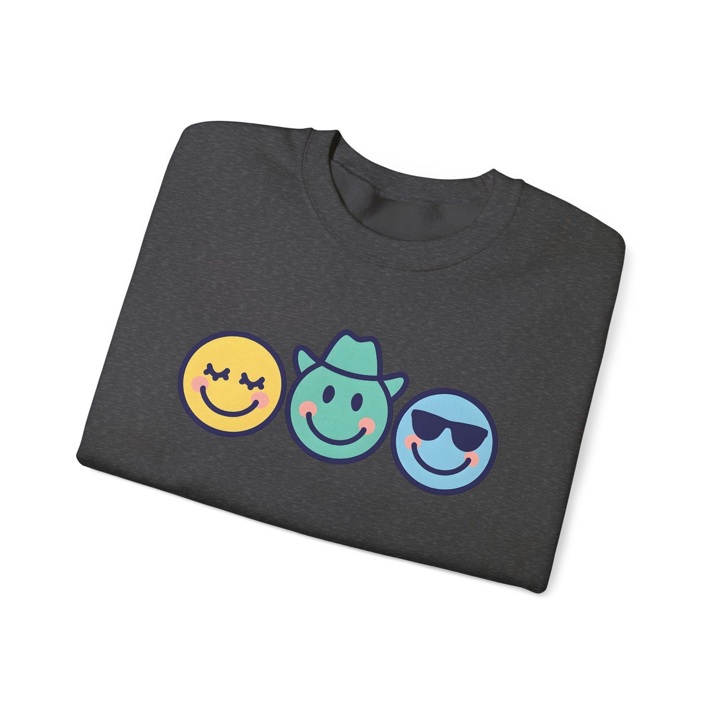 Cheerful Smiley Face Sweatshirt