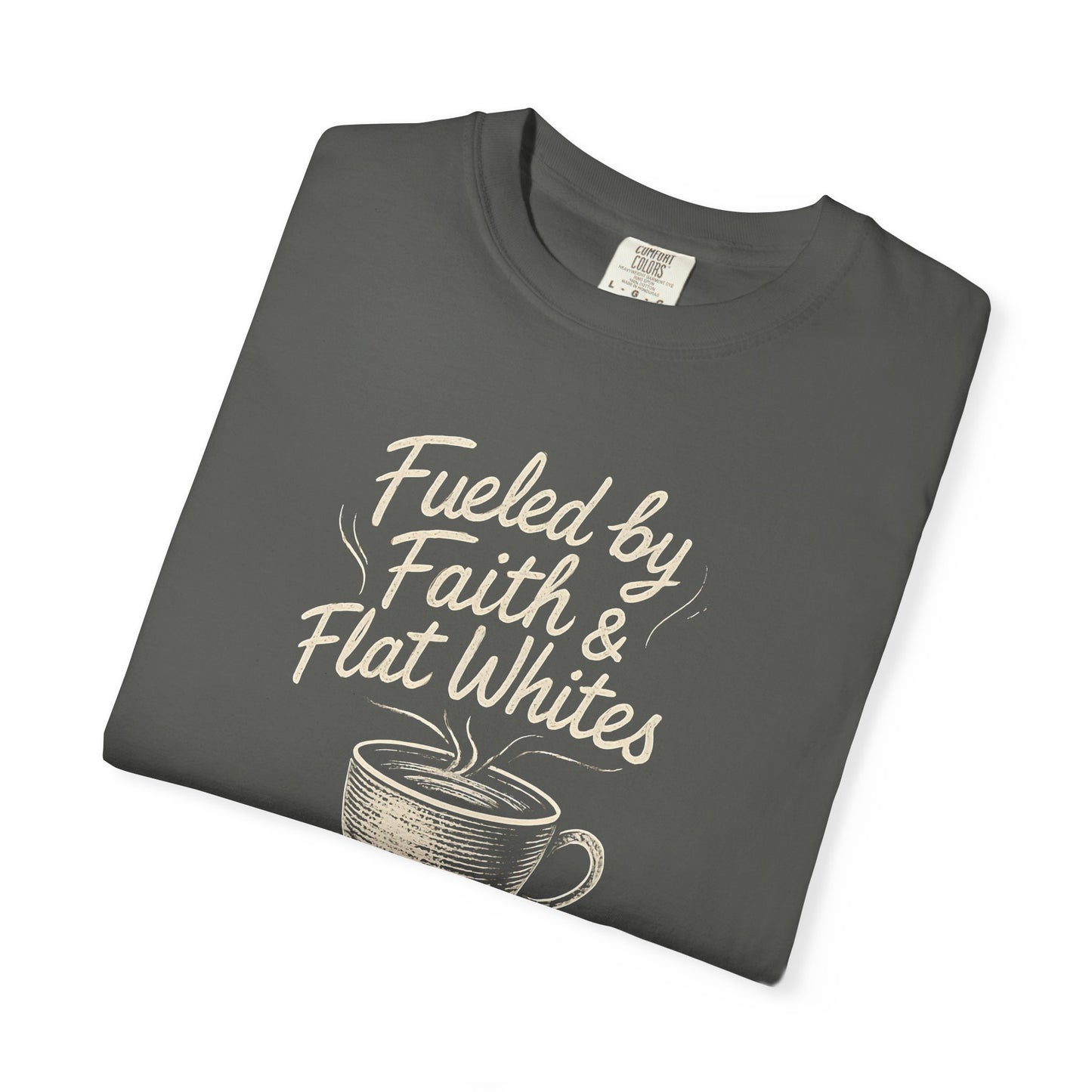 Coffee Lovers Unisex T-Shirt - Fueled by Faith & Flat Whites