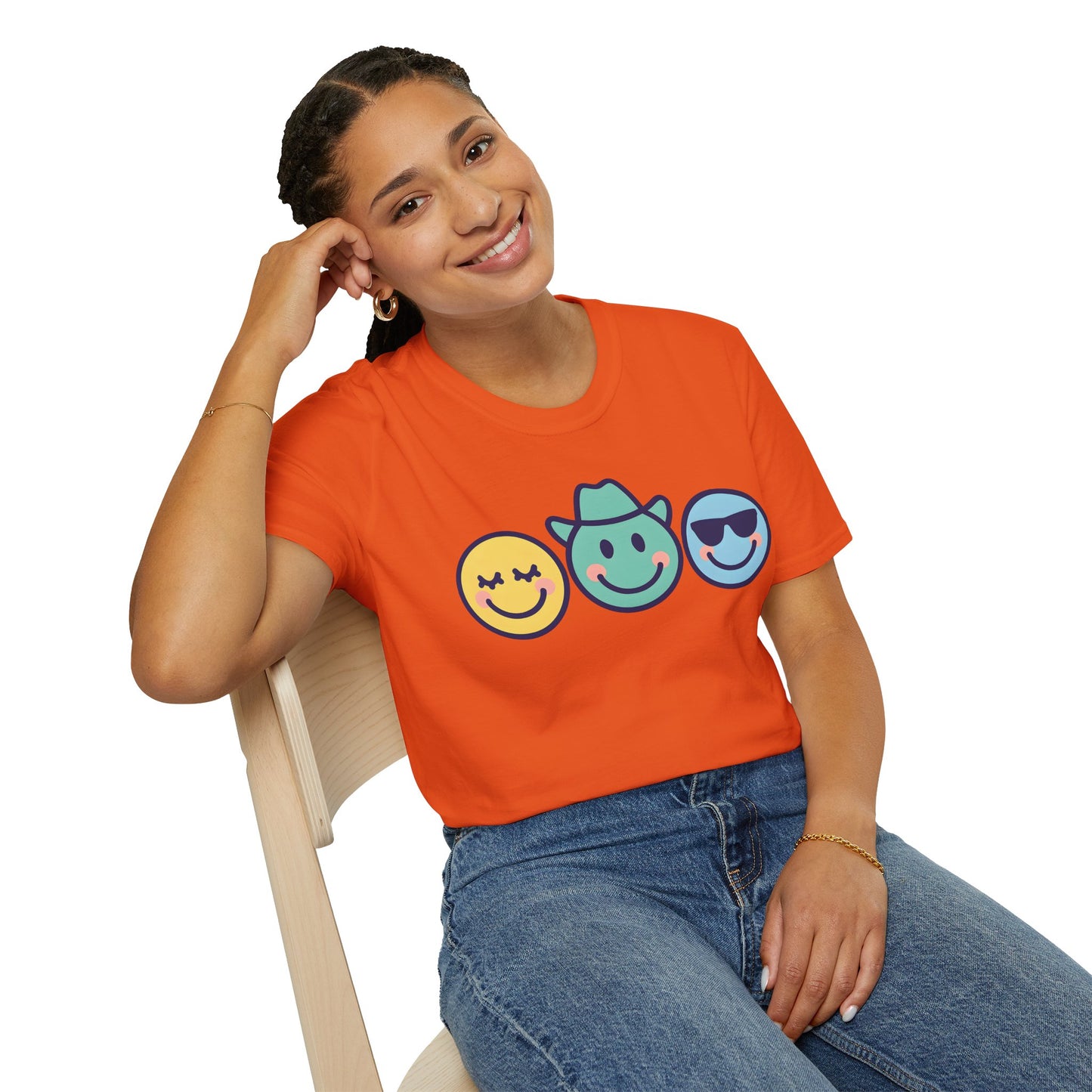 Happy Vibes Emoji T-Shirt