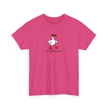 "It's Giving Mrs." Cotton T-Shirt