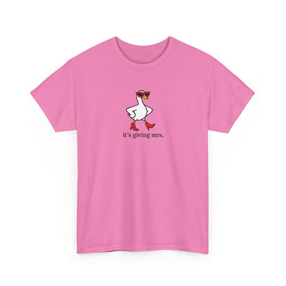 "It's Giving Mrs." Cotton T-Shirt