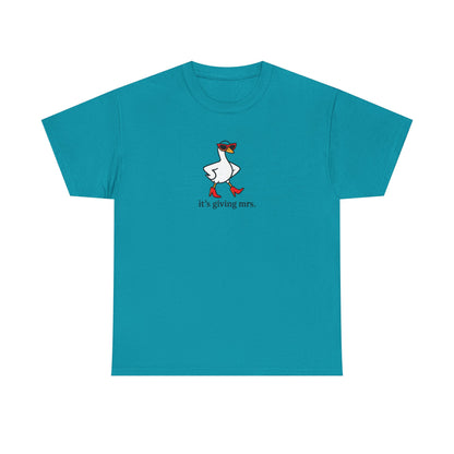 "It's Giving Mrs." Cotton T-Shirt