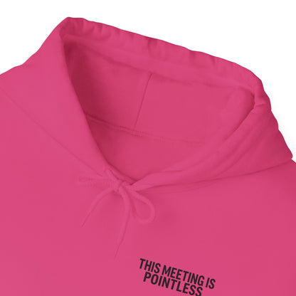 This Meeting is Pointless Hoodie, Office Jokes Hoodie