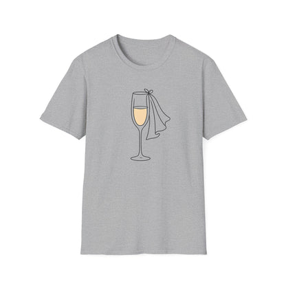 Bachelorette, Champagne Celebrate T-Shirt | Unisex Party Tee
