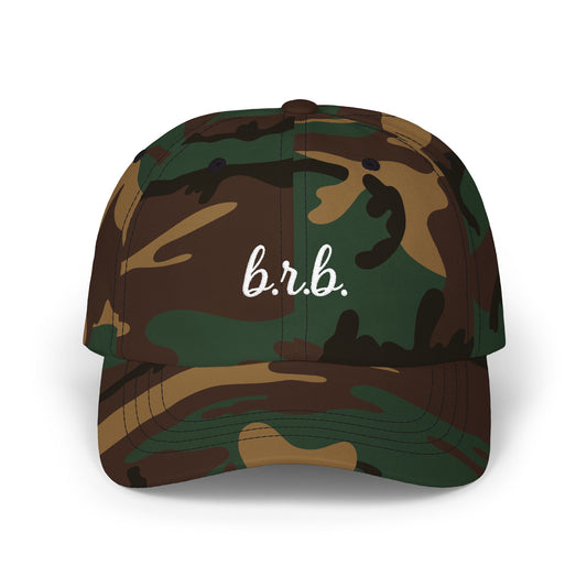Camo Dad Cap - BRB Embroidered Hat for Outdoor Adventures, Father's Day Gift