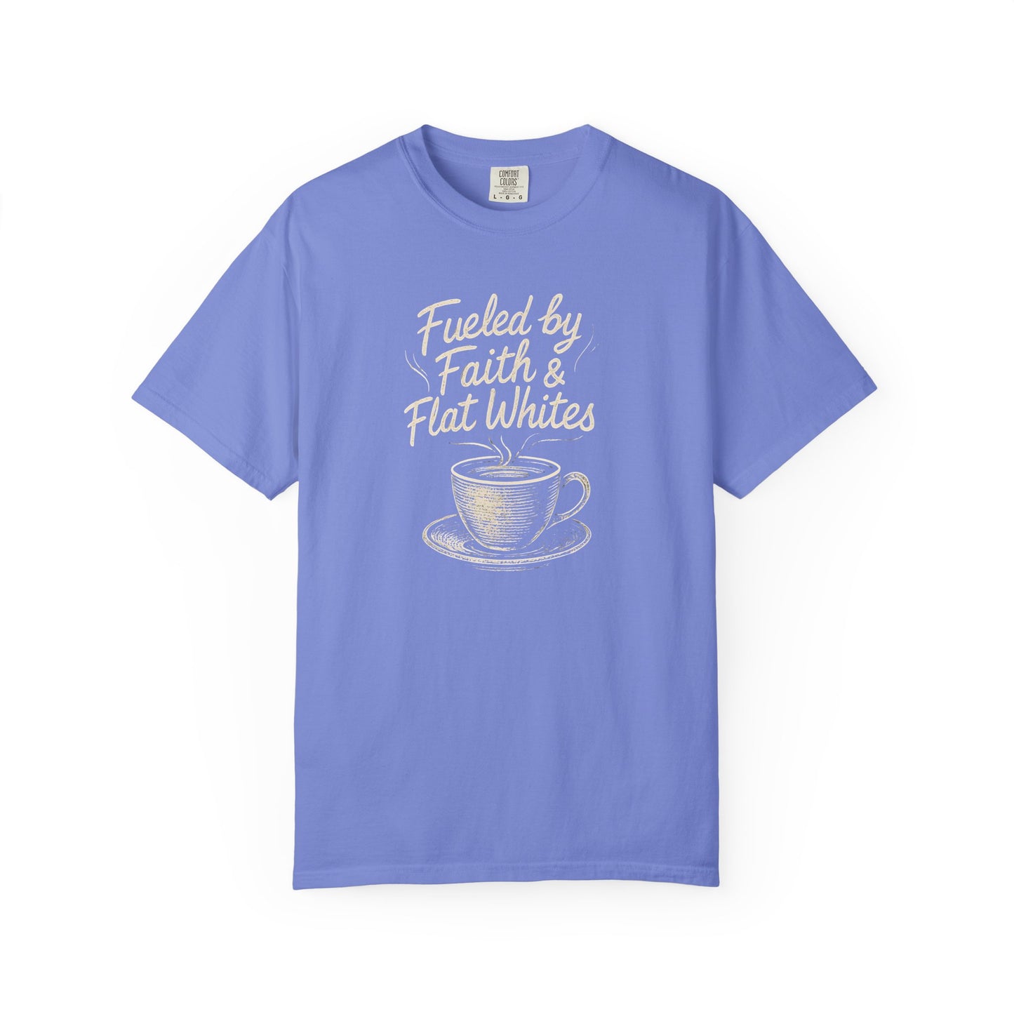 Coffee Lovers Unisex T-Shirt - Fueled by Faith & Flat Whites