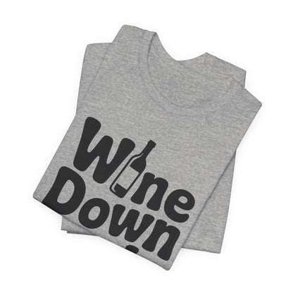 Wine Down Mode Unisex Tee for Wine Lovers