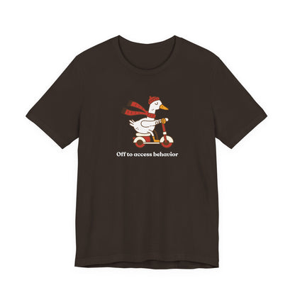 Funny Duck T-Shirt, 'Off to Awesome Behavior' Tee