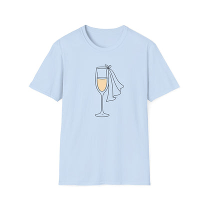 Bachelorette, Champagne Celebrate T-Shirt | Unisex Party Tee