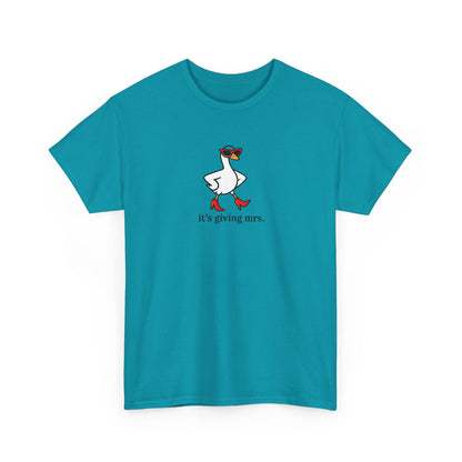 "It's Giving Mrs." Cotton T-Shirt