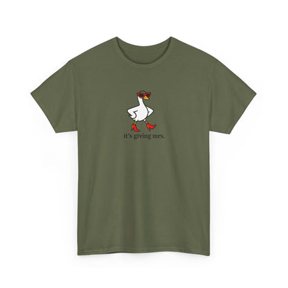 "It's Giving Mrs." Cotton T-Shirt