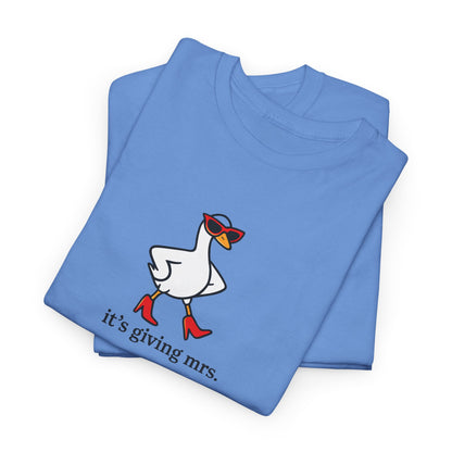 "It's Giving Mrs." Cotton T-Shirt