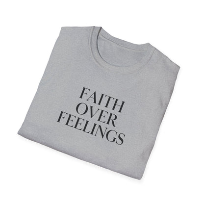 Faith Over Feelings Inspirational T-Shirt, Gift for Believers
