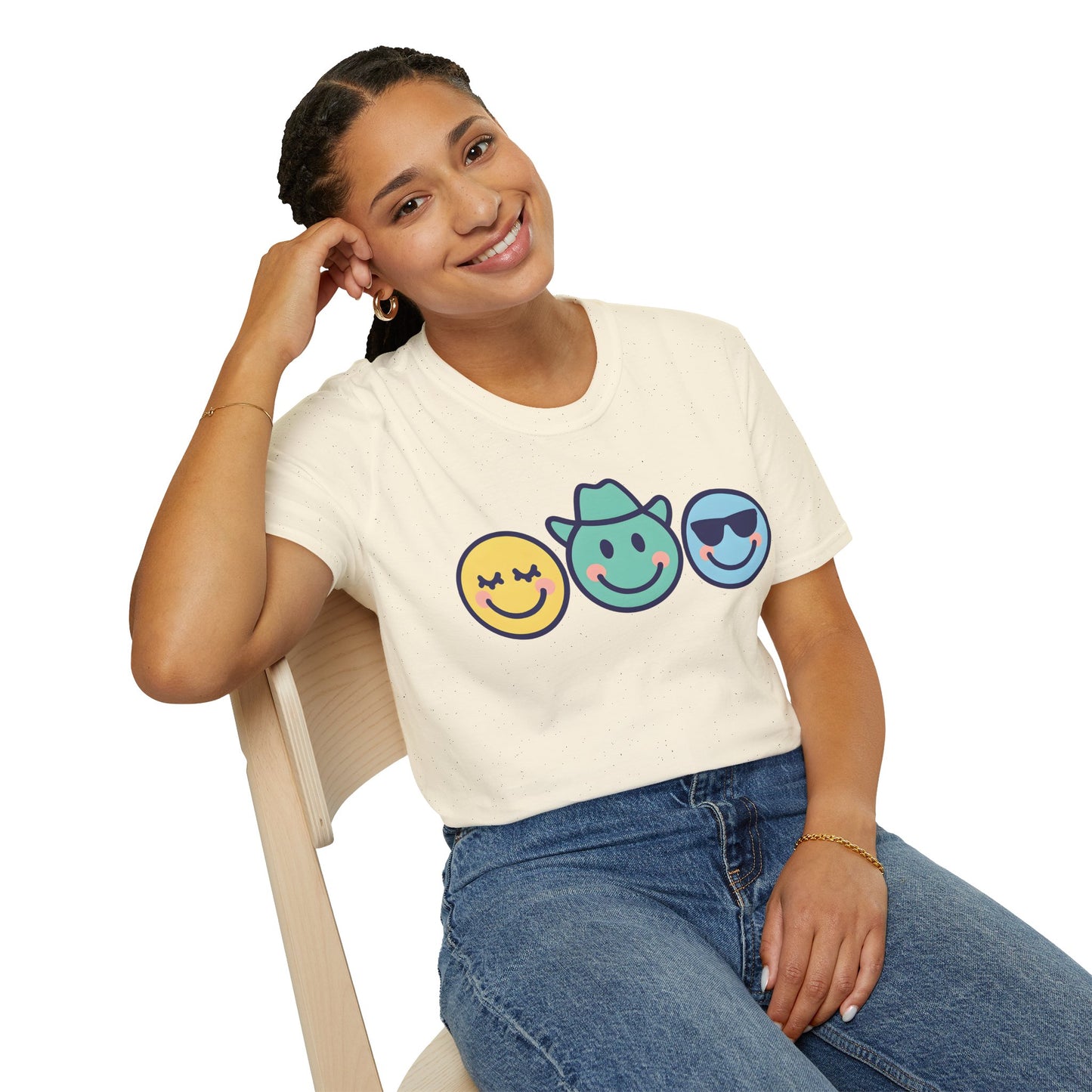 Happy Vibes Emoji T-Shirt