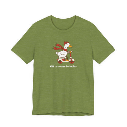 Funny Duck T-Shirt, 'Off to Awesome Behavior' Tee