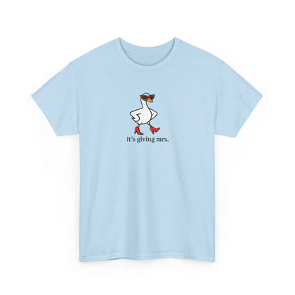 "It's Giving Mrs." Cotton T-Shirt